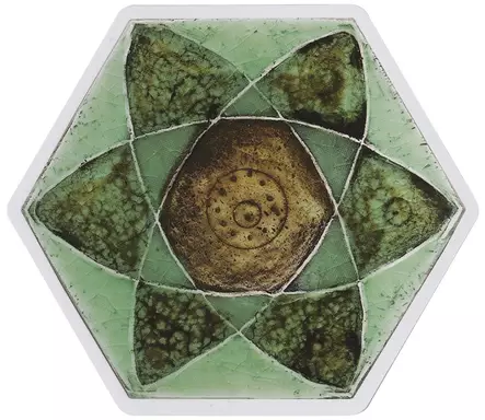 Rut Bryk Postcard Hexagon Green -  - 2542 - 1