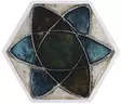 Rut Bryk Postcard Hexagon Blue - - 2543 - 1