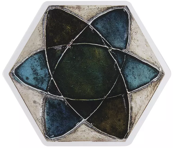Rut Bryk Postcard Hexagon Blue - - 2543 - 1