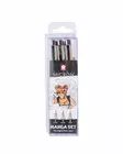Sakura Pigma Micron Manga, 3-setti - Taide- & Askartelutarvikkeet - 8712079397616 - 1