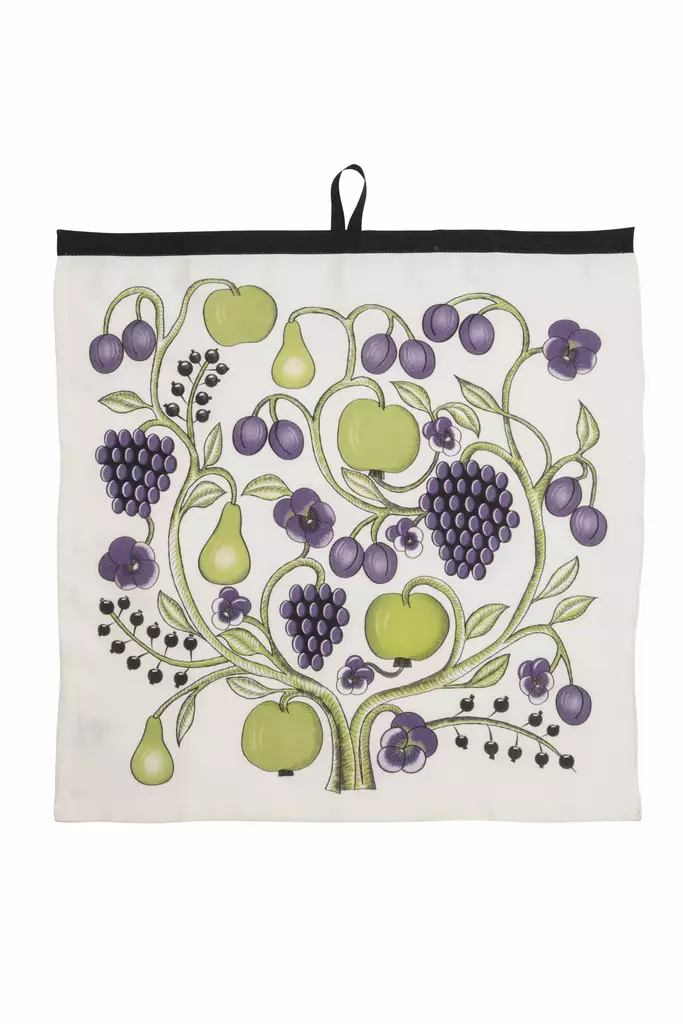 Tarha-keittiöpyyhe, Purppura-Vihreä - Koti & Sisustus - 2698 - 1