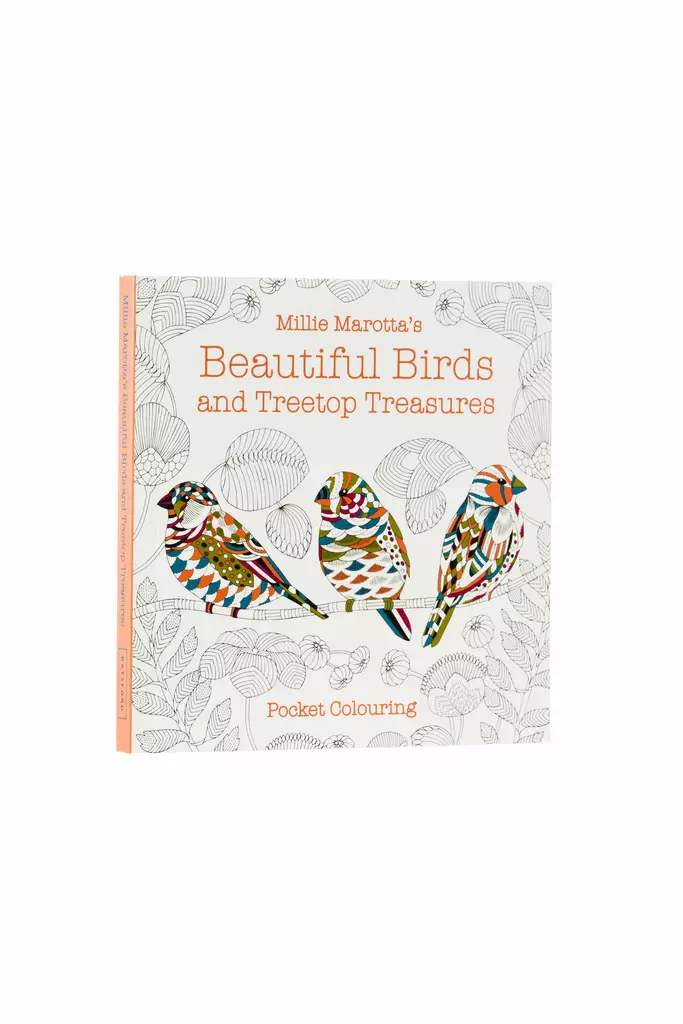 Millie Marotta's Beautiful Birds and Threetop Treasures Pocket Colouring - Harrastekirjat - 9781849945929 - 1